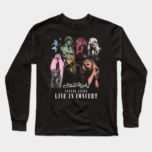 Stevie Nicks Vintage Rock Music 2023 Tour Live in Concert Long Sleeve T-Shirt